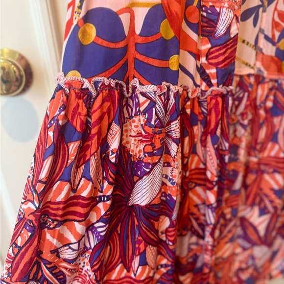 Anthropologie Colorful Floral Robe - Picture 4 of 5
